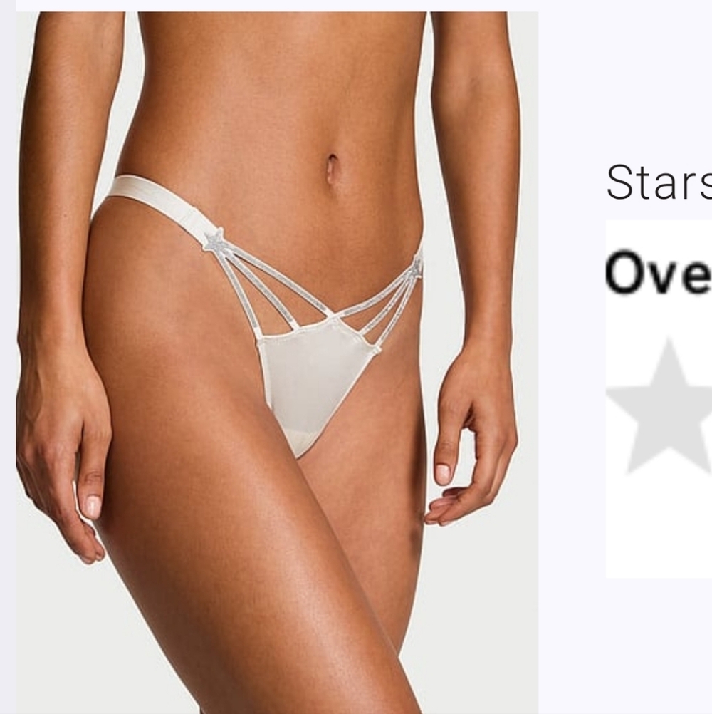 New Victoria's Secret Starstruck Thong Panty NWT Large